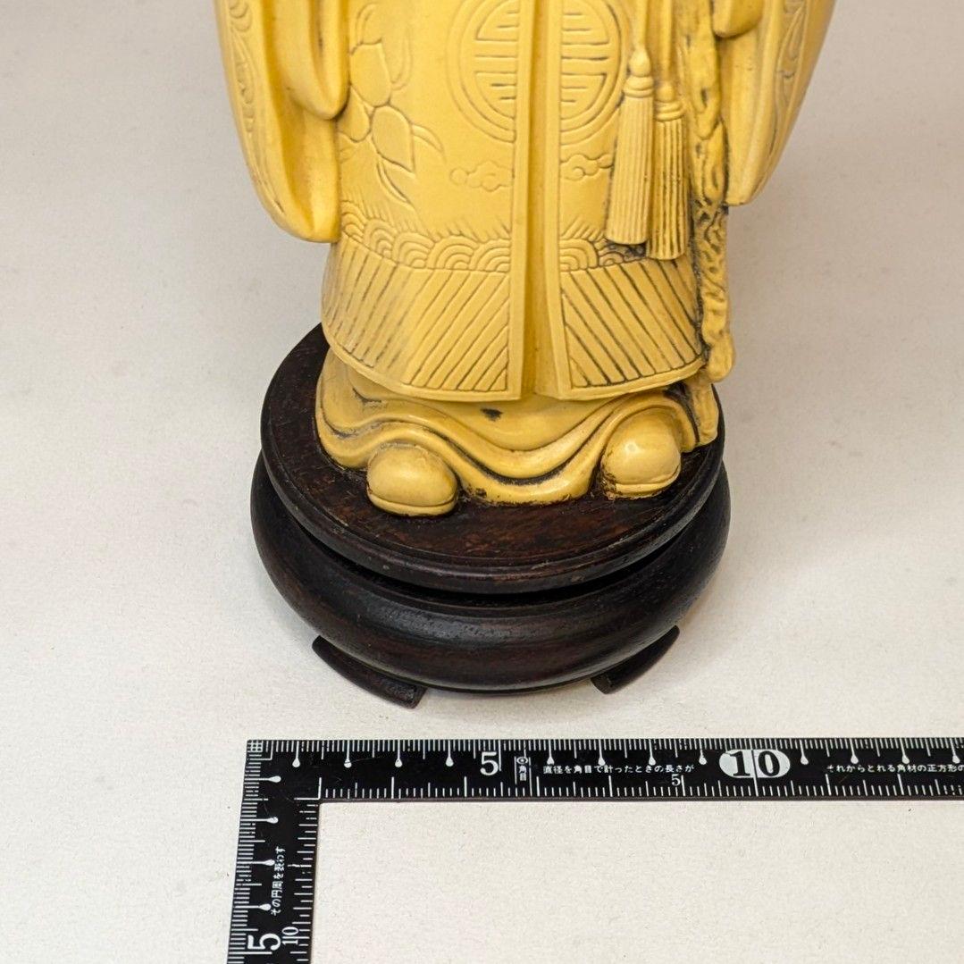 【フォロー割・匿名配送】 福禄寿　総高さ約27.5㎝　七福神　招財　長寿