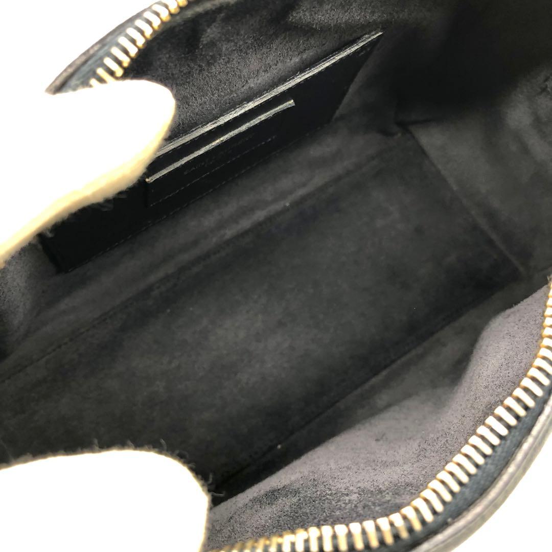 【美品】サンローラン ベイビーダッフル ミニボストン 2way 肩掛け 紺色