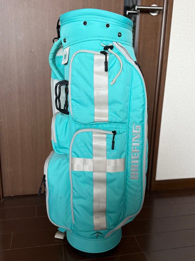 ★【美品】BRIEFING CR-6キャディバッグ アクア