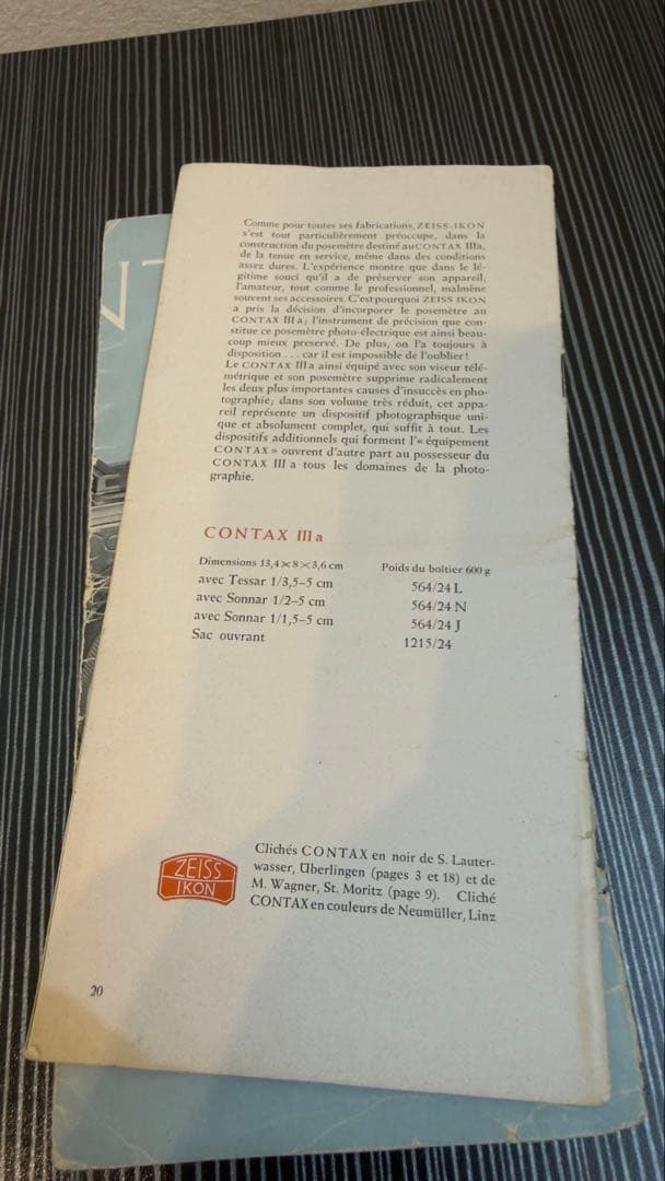 zeiss ikon Contax 2a レンジファインダー レンズ2本付き