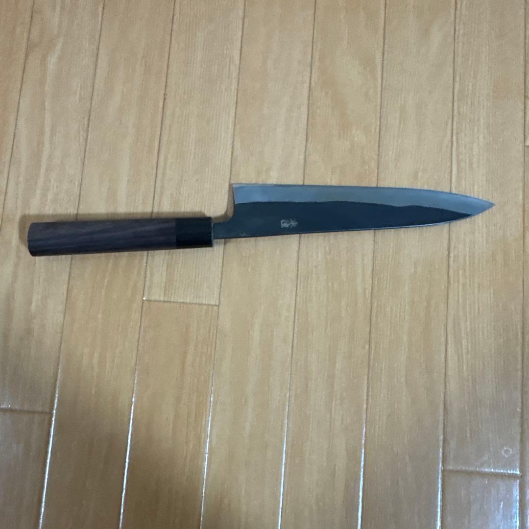 鍔屋 黒打 牛刀 本種子島 21cm