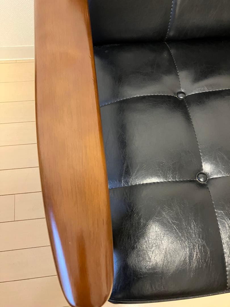 カリモク60 Kチェア 2シーター ブラック　ソファ