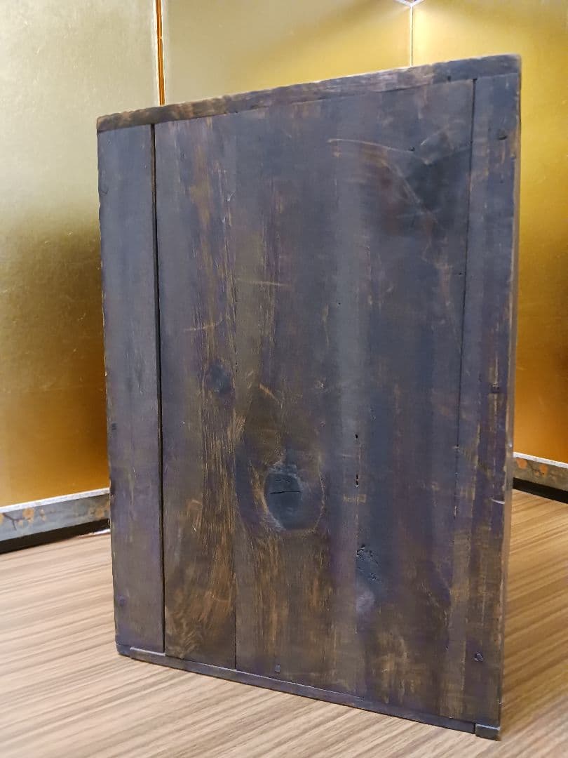 『美術品』漆器 五段重 重箱 明治 レトロ ヴィンテージ　木 共箱 金 加賀 金