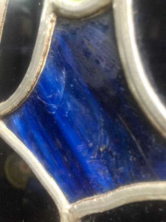 ステンドガラス 三越家具 扉 キャビネット アンティーク インテリア ビンテージ