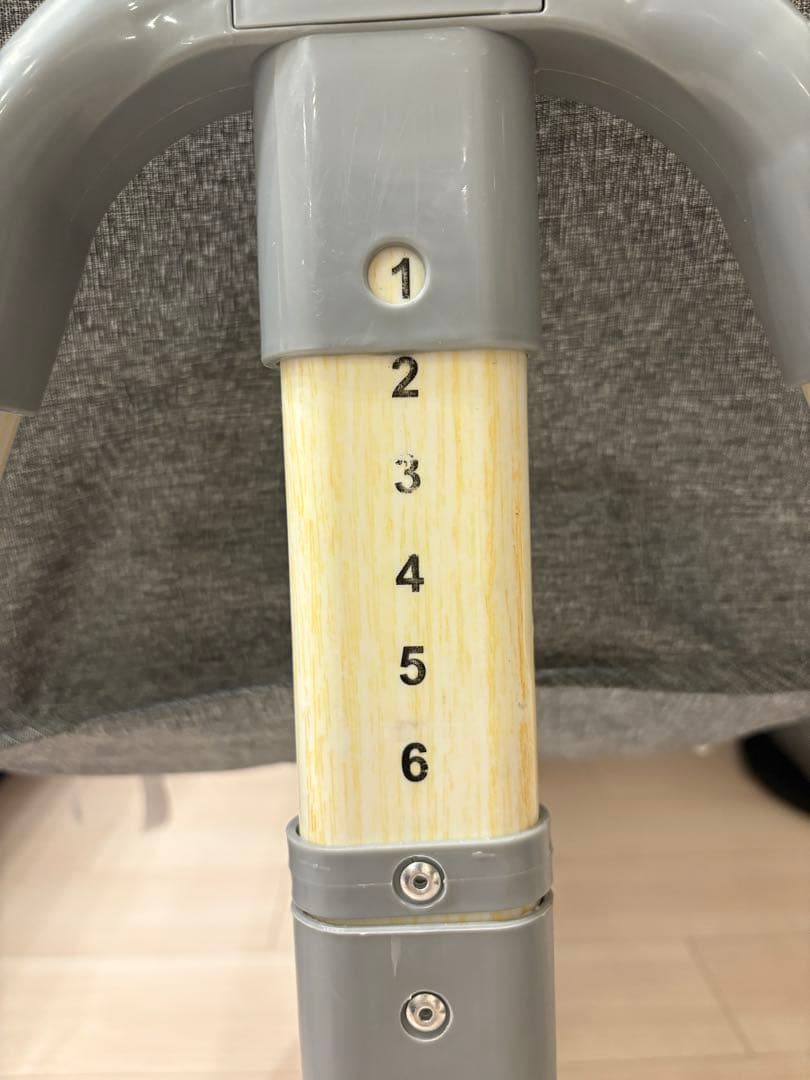 【Vinona】折りたたみ ベビーベッド (グレー)