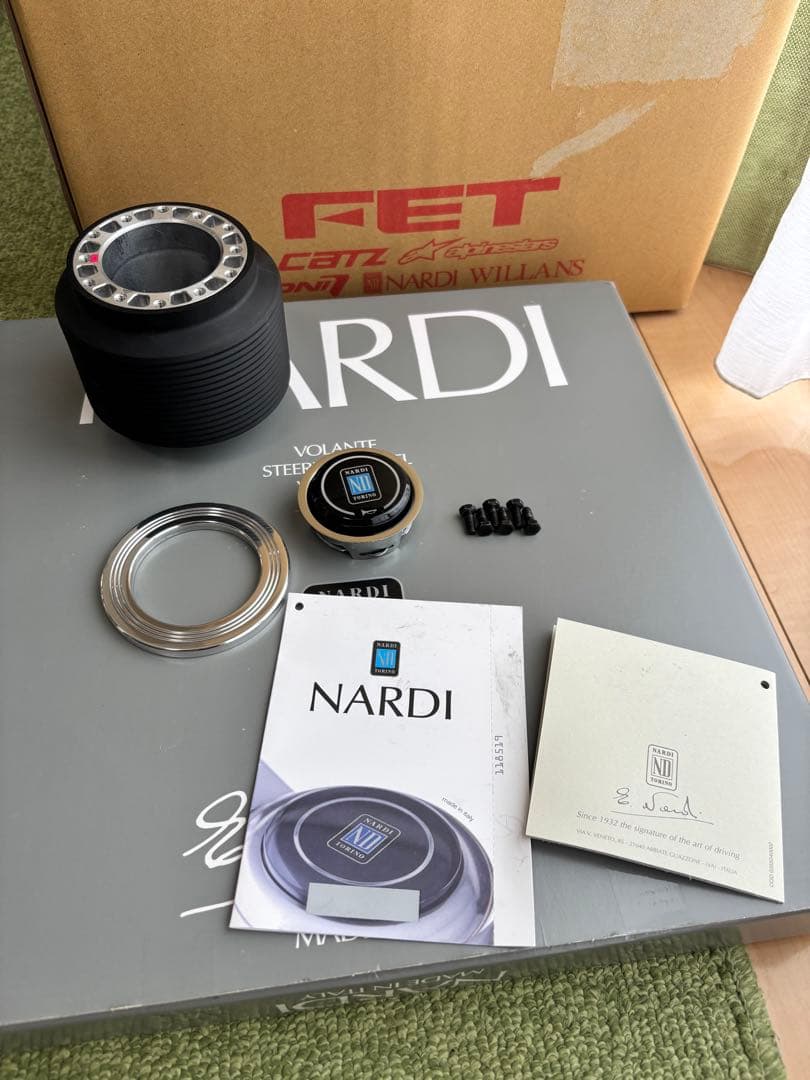 T　NARDI ウッドステアリング 大径38π 美品 正規品 FET