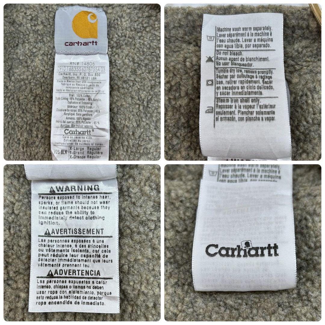 Carhartt ダックベスト ブラック V26 BLK フェード　XLサイズ