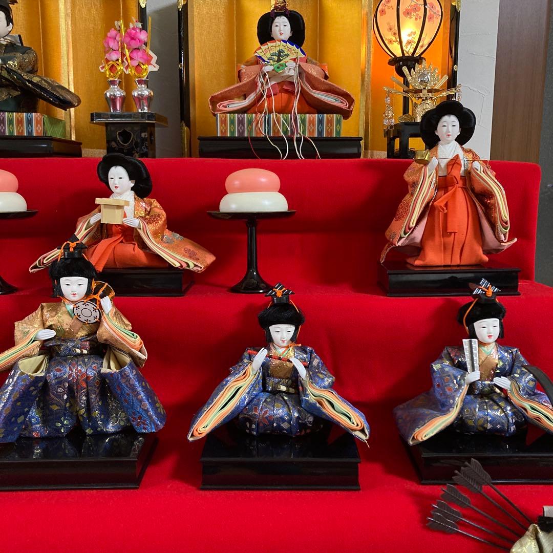 秀月 雛人形 日本人形 七段飾り 桃の節句 雛祭り セットNo.③