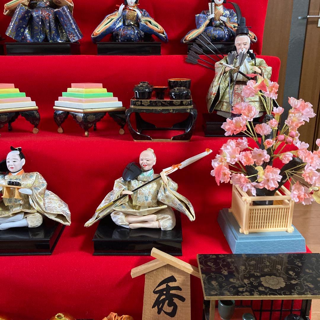 秀月 雛人形 日本人形 七段飾り 桃の節句 雛祭り セットNo.③