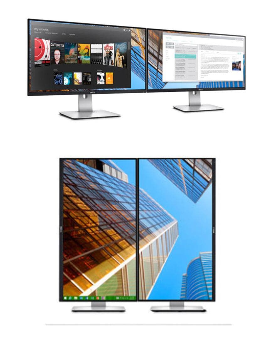 6976/6977　2台　DELL　U2715H　27型　WQHD　HDMI