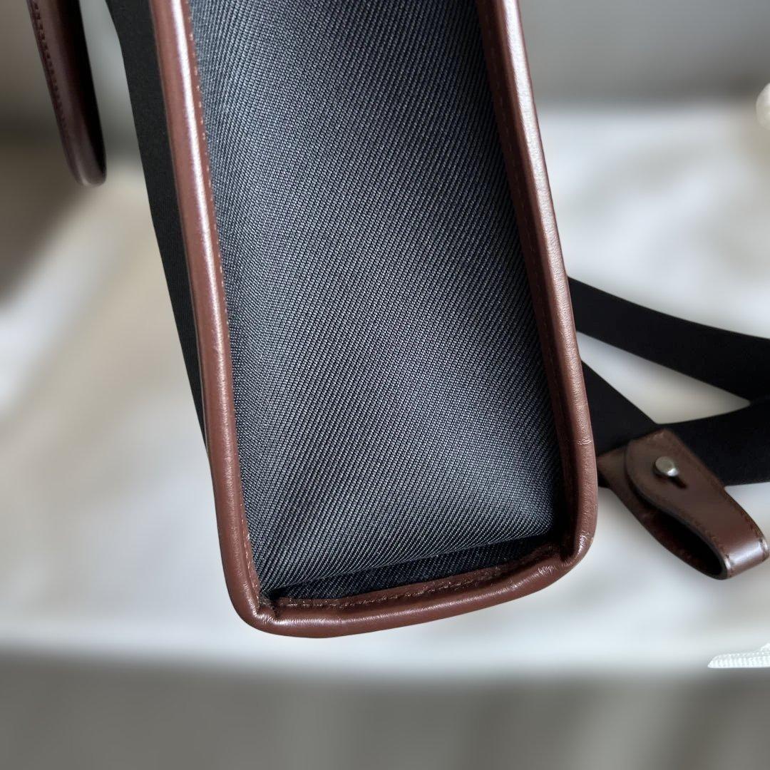 【美品】ハンティングワールド 【7831ビジネスバック】 ブラック&ブラウン