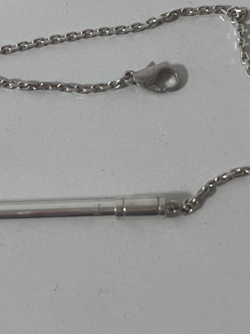 【美品】エルメス銀製製ボールペン チェーン付き（正規品）芯インクなし