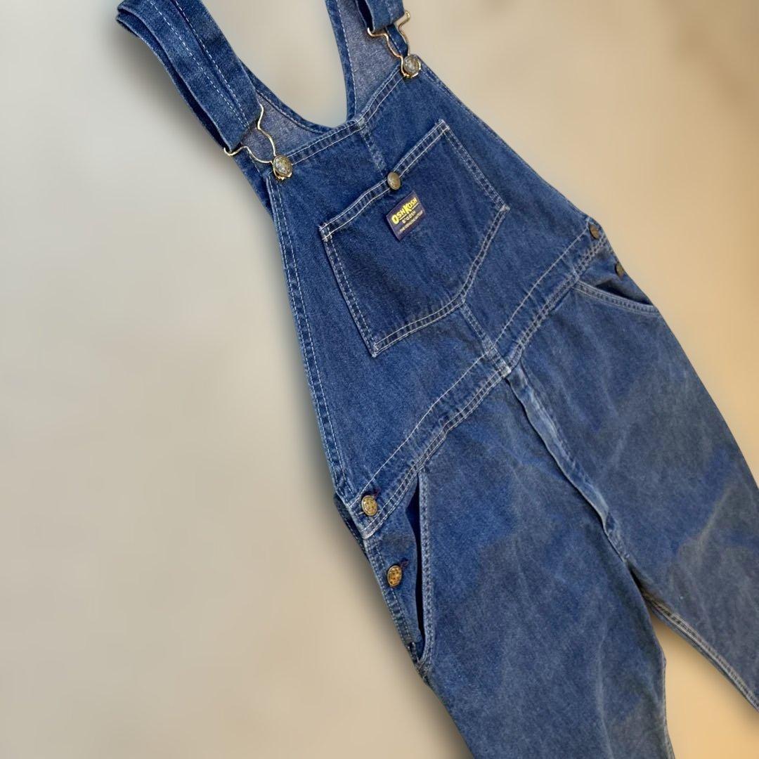 オーバーオール　オシュコシュ　アメリカ製USA70s インディゴブルーデニム古着