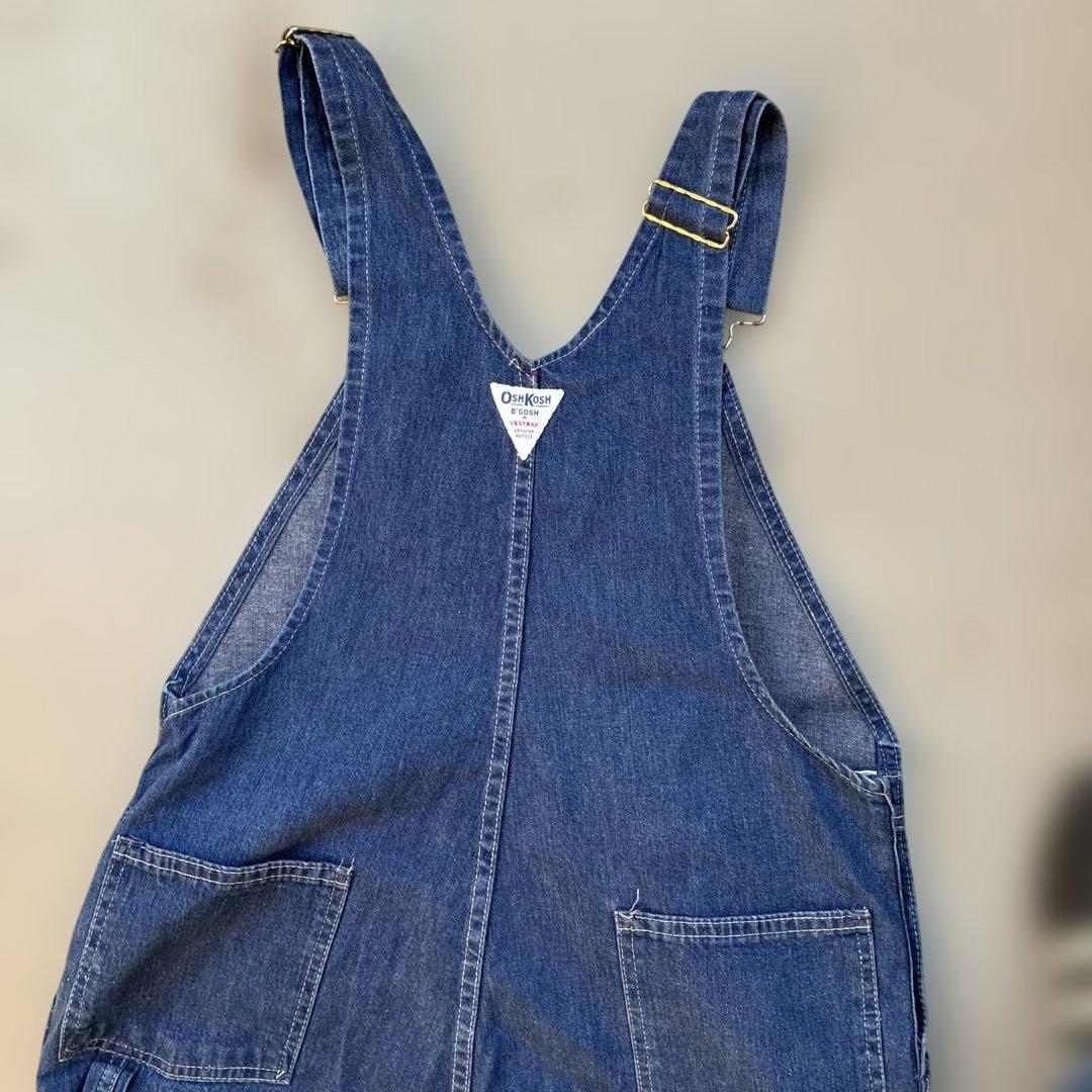 オーバーオール　オシュコシュ　アメリカ製USA70s インディゴブルーデニム古着