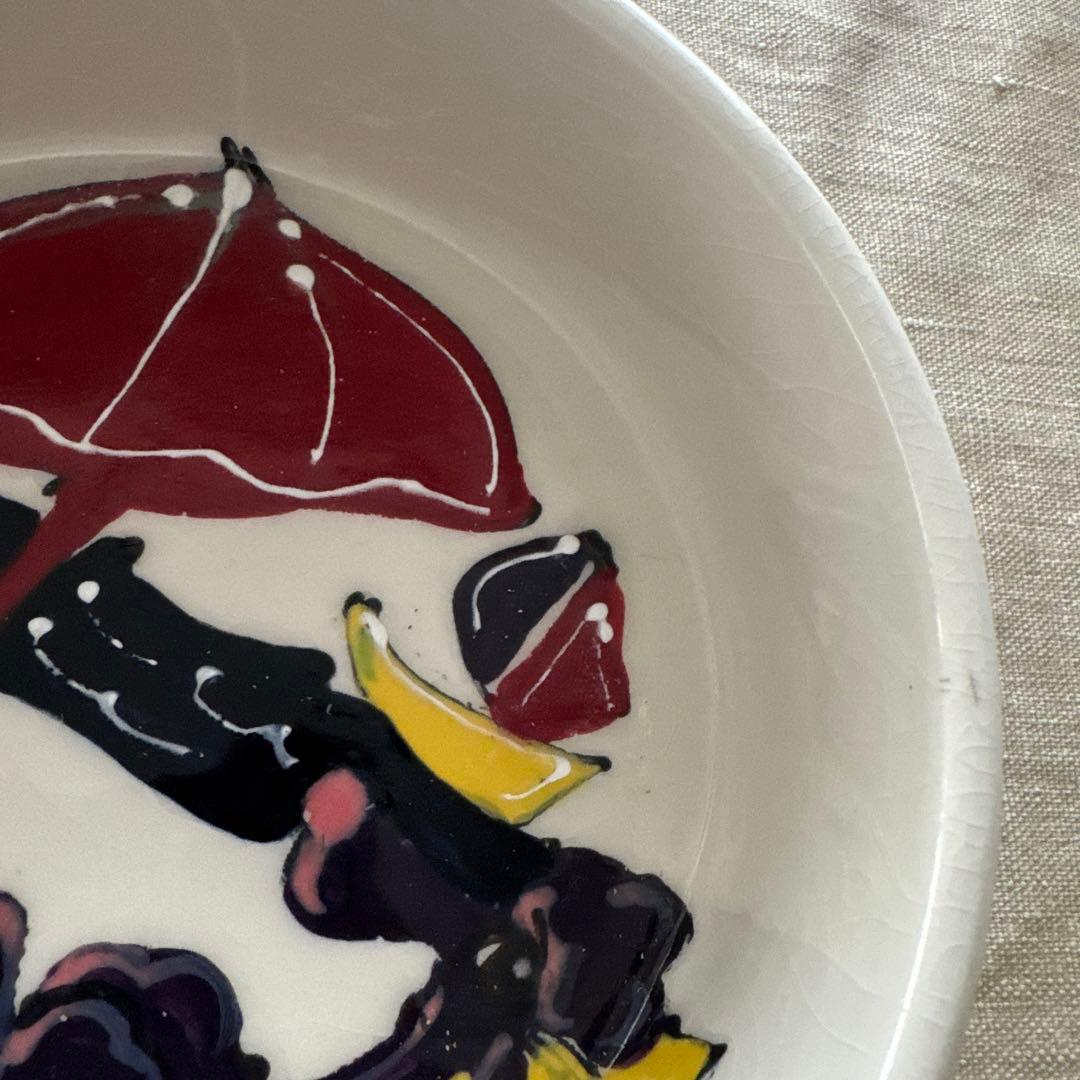 リッツカールトン　パラソルとヨットとトイプードルのデザインの陶器ボウル