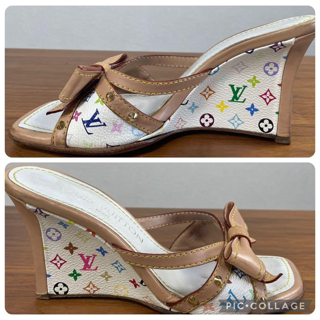 LOUIS VUITTON　ルイヴィトン★モノグラム　マルチカラー　ミュール