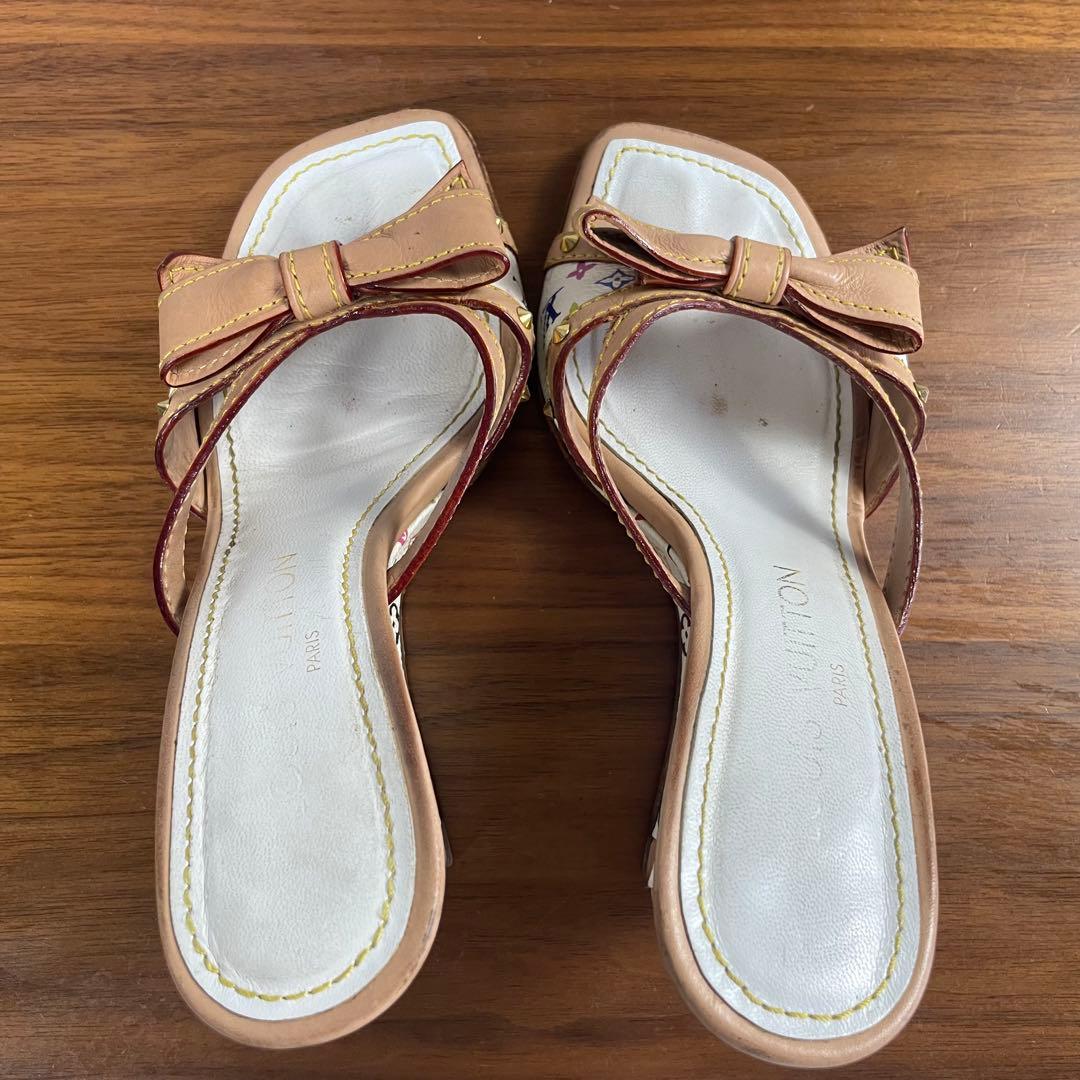 LOUIS VUITTON　ルイヴィトン★モノグラム　マルチカラー　ミュール