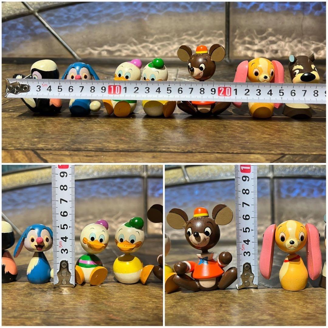 激レア 希少 ディズニー こけし セット 昭和レトロ 木製 人形 インテリア