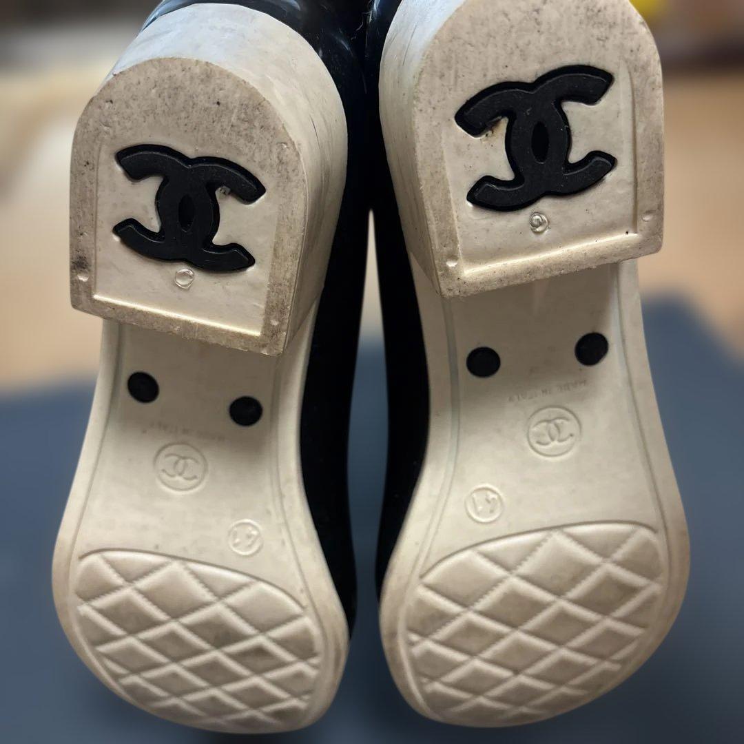 お値下げ　シャネル　CHANEL ブーツ　レインブーツ　41