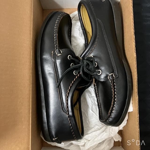 【未使用】Quoddy Trail Moccasin デッキシューズ（プー92）