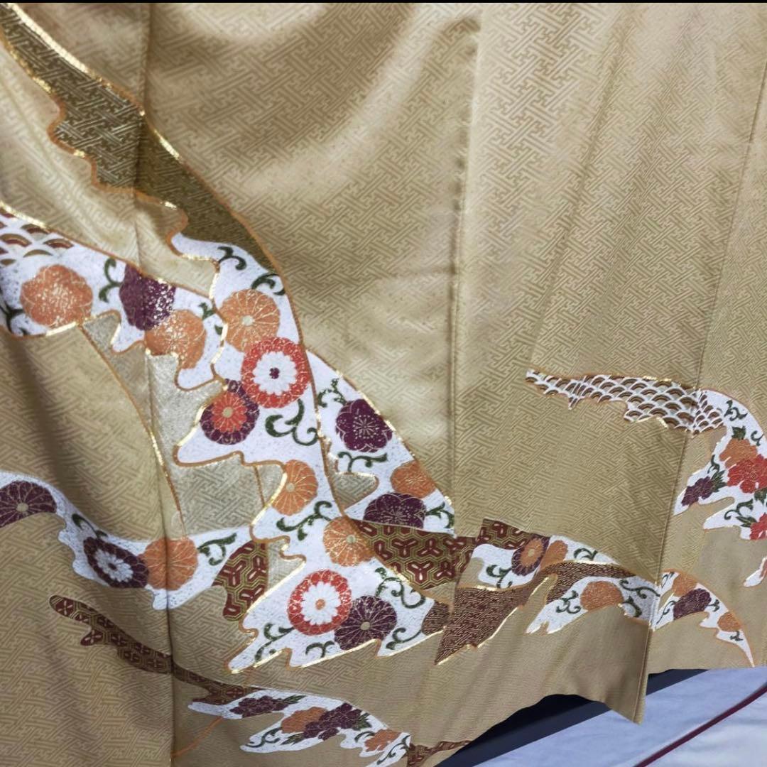 上品　正絹 色留袖　4点フルセット 鶯色　袋帯　入学式　結婚式　ママ　一つ紋