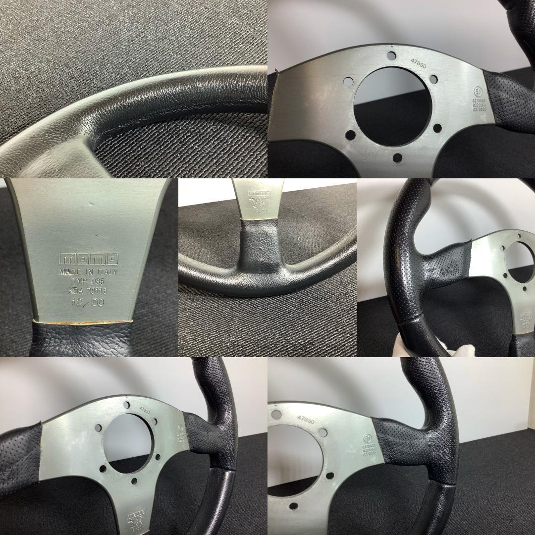 モモ レース レザーステアリング 良品 2000年製 ホーンボタン ネジ付