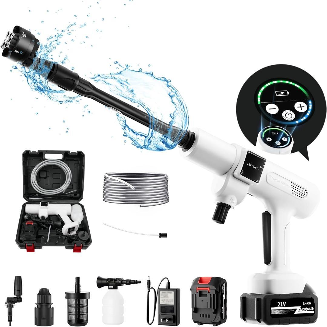 【新商品】充電式高圧洗浄機 コードレス 20000mAh 2段階モード