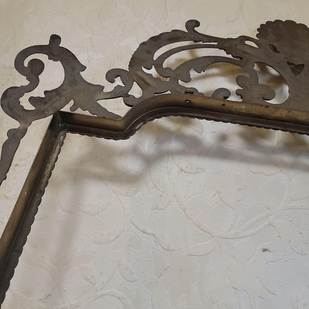 真鍮のアンティークフレーム　大型　イタリア製　フレームのみ　什器　ヴィンテージ