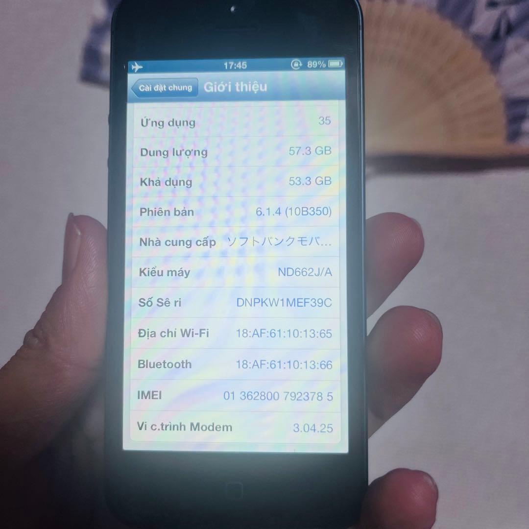 iPhone5 64GB iOS 6.1.4（希少）