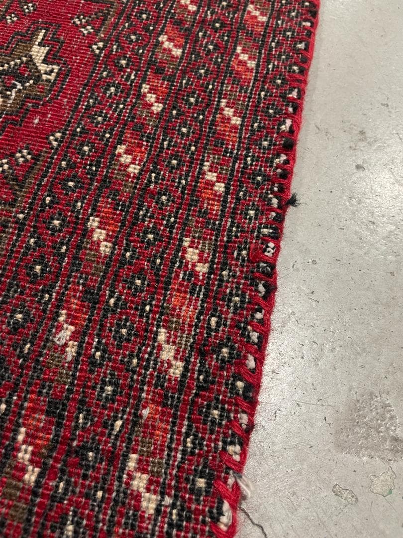⚫︎Vintage rug⚫︎114cm×47cm　トルクメン絨毯　アフガン