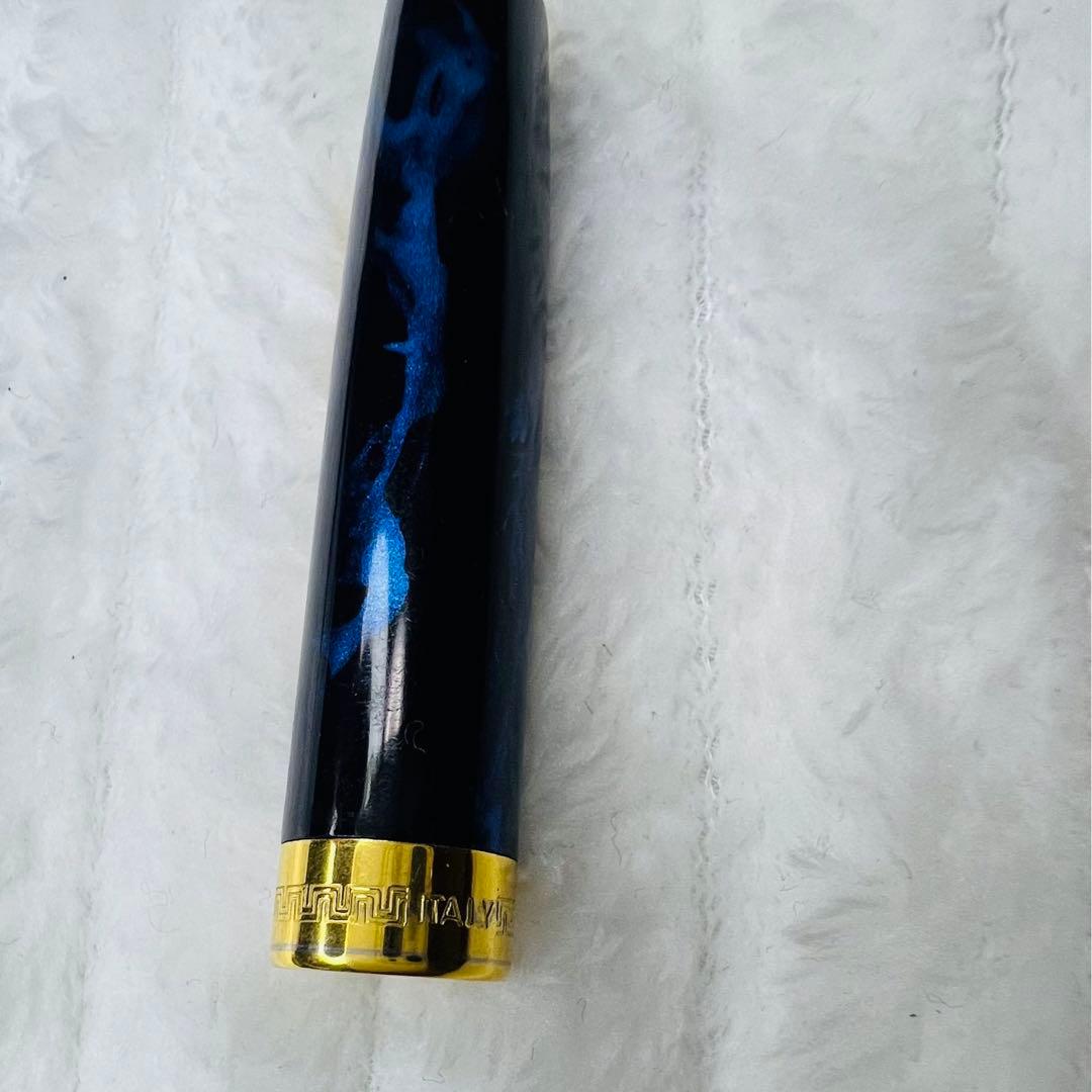 [美品] Montegrappa モンテグラッパ 万年筆 ダークブルー