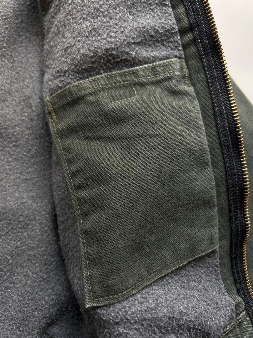 Carharttキッズ ワークジャケットUSA製オリーブグリーンM（8)キッズ