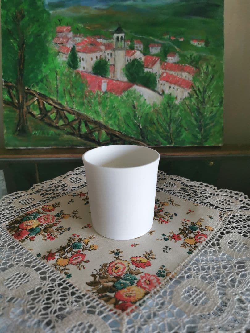 アンティーク 南仏プロヴァンス ボビンレースリネントリム 小花柄の美しいクロス