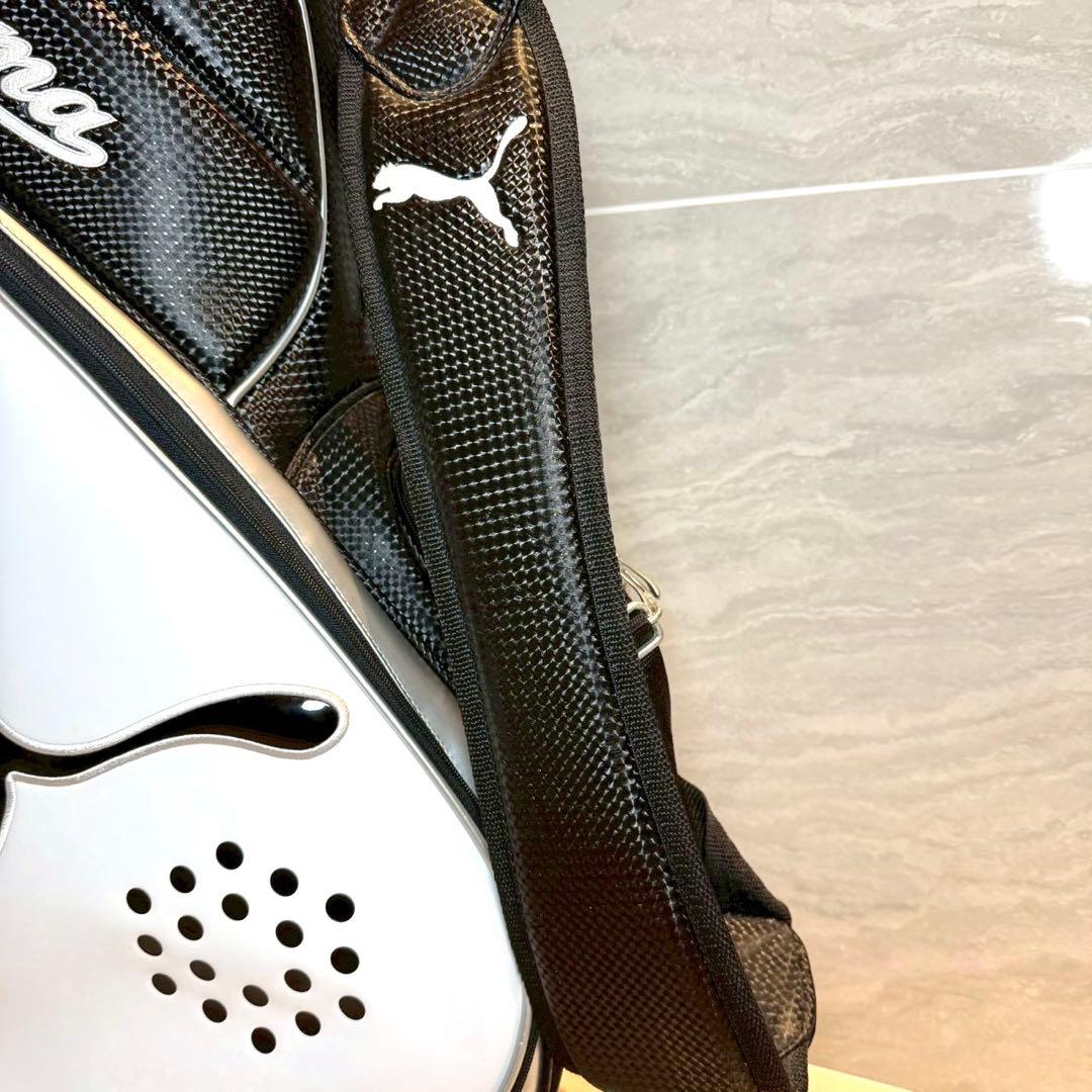 PUMA プーマ　キャディバッグ　8.5型　白／黒