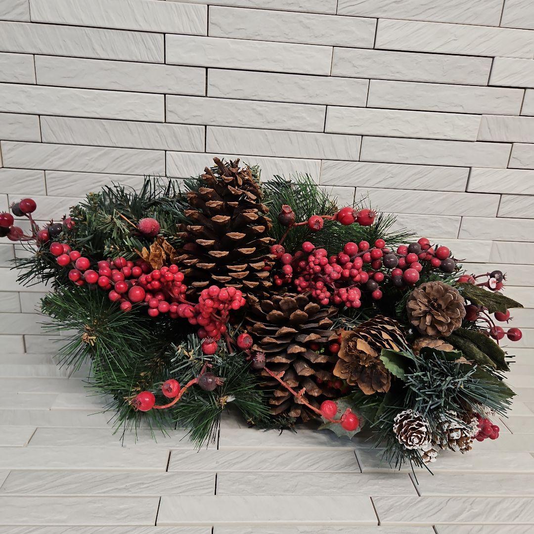 クリスマス飾りセット　サンタクロース&トナカイ親子・2WAYリース