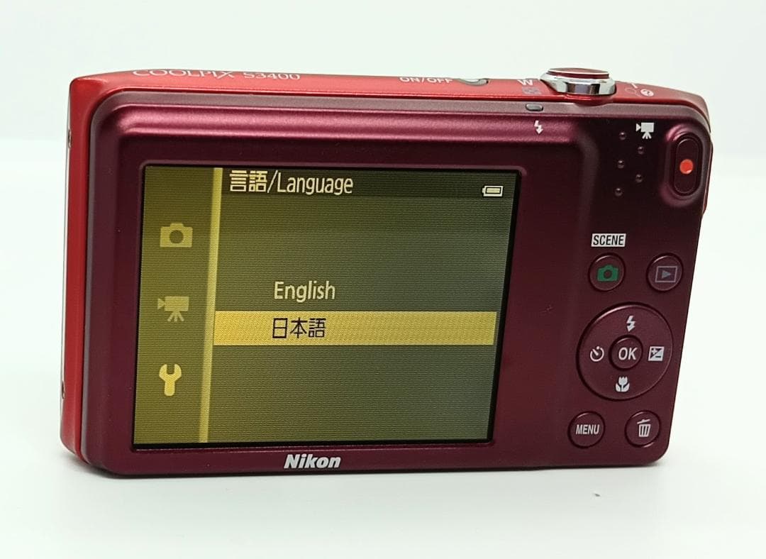 デジタルカメラ Nikon COOLPIX S3400 Red 20.1MP 7x Zoom
