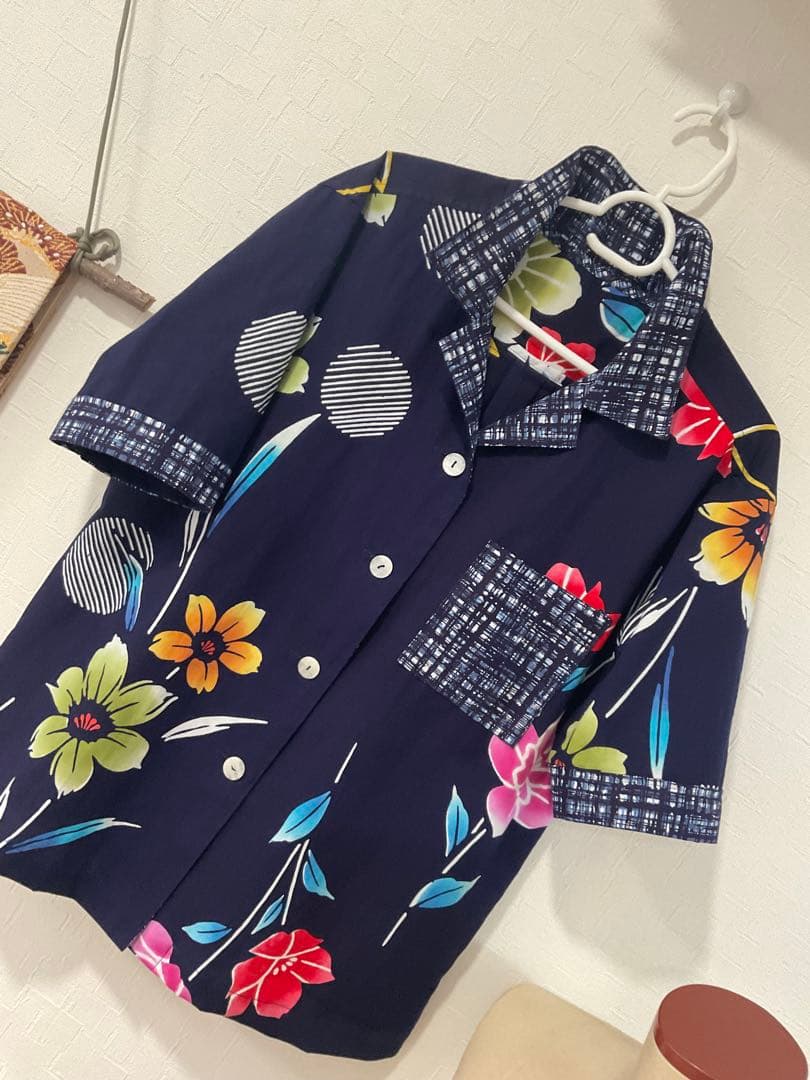 あんずちゃん♥︎専用❣️ 浴衣反物から甘辛セットアップ❣️