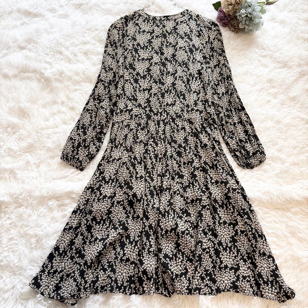 希少◆マックスマーラ MAX&Co. 花柄ワンピース 48 大きいサイズ リボン