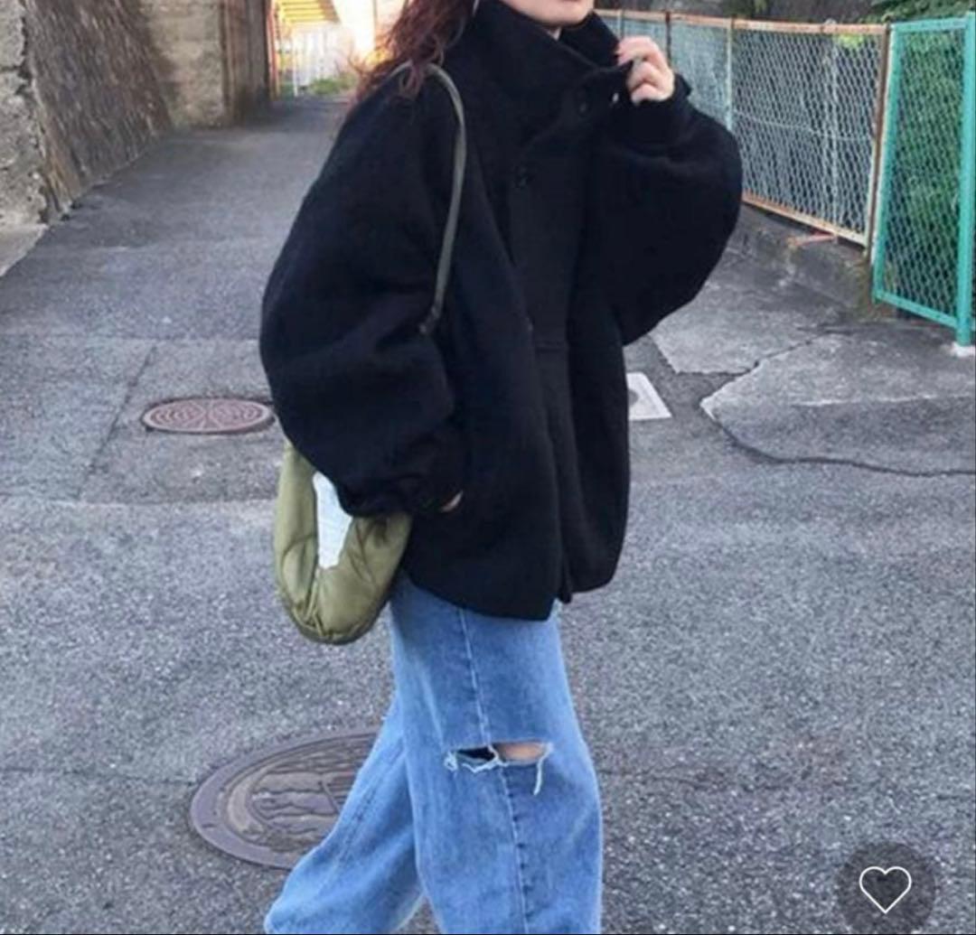 nugu klee モヘアライクハーフジャケット