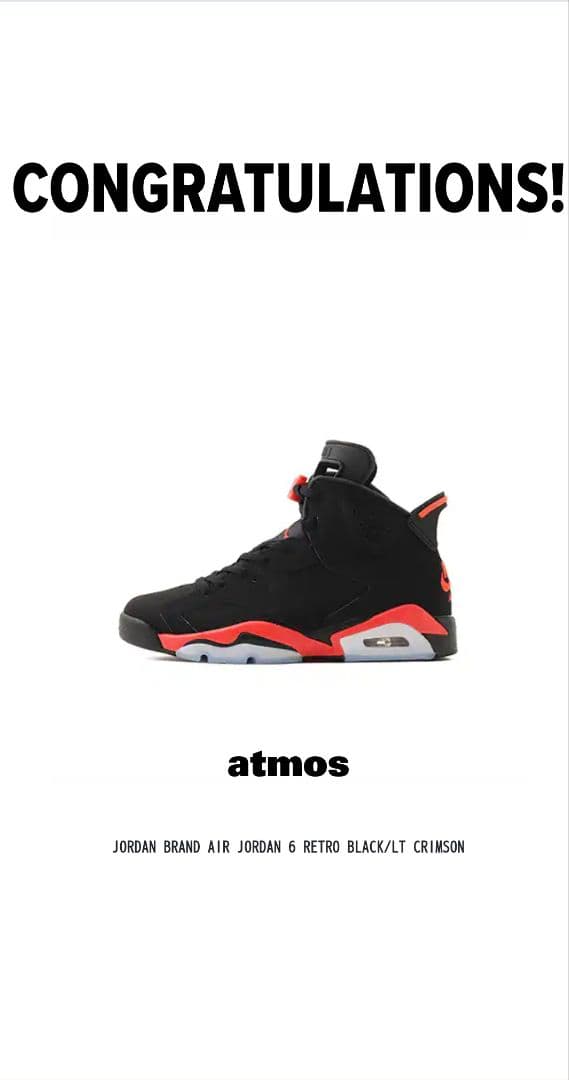 シューズ(男性用) AIR JORDAN 6 RETRO OG Infrared Salesman