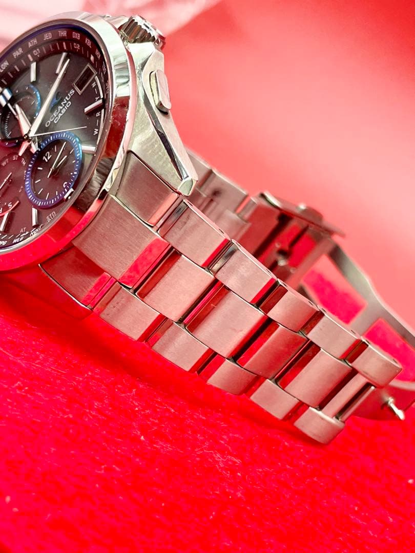 オシアナス　CASIO T2600 電波ソーラー　メンズ　腕時計