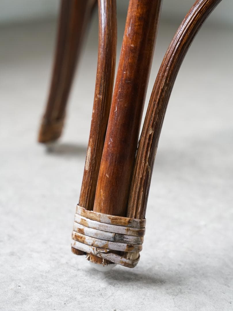 ヴィンテージ ラタン サイドテーブル 籐 ジャパニーズモダン ナチュラル