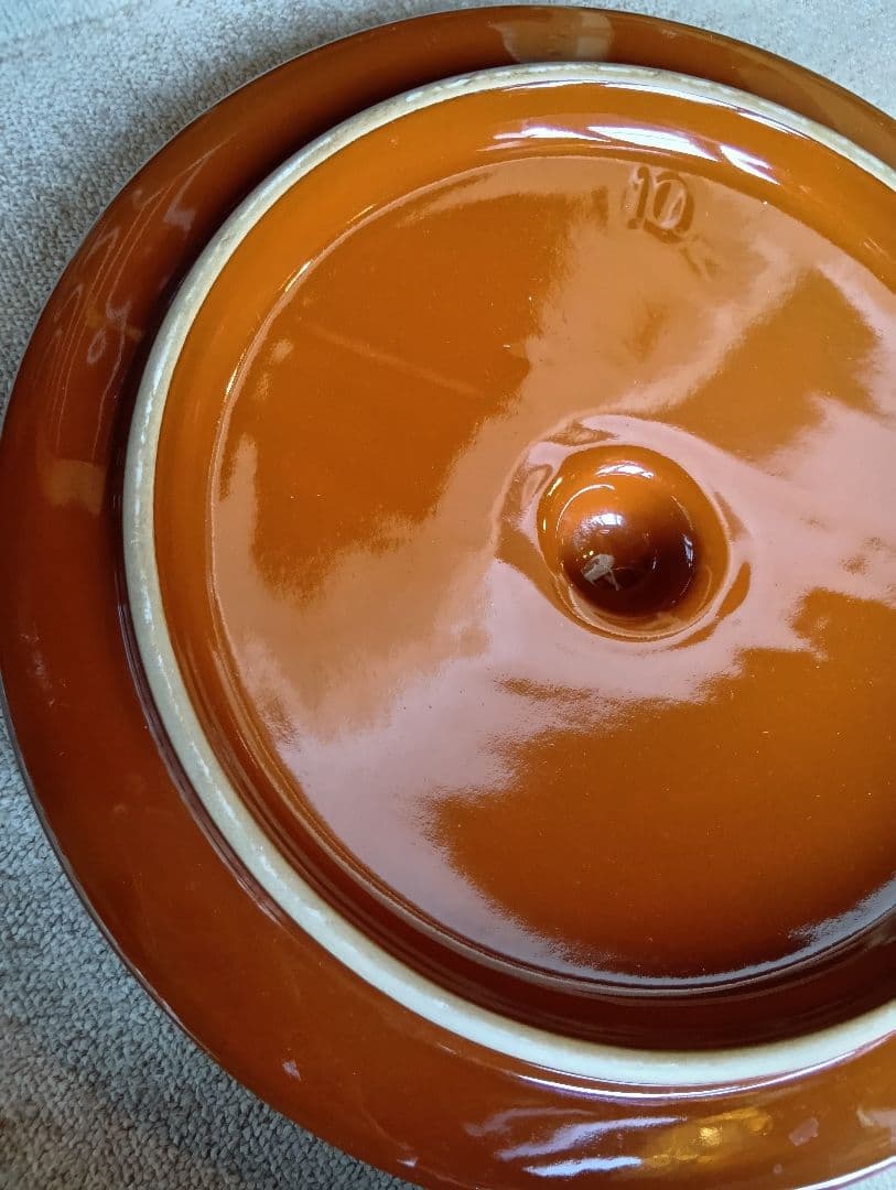 常滑焼 久松窯 切立 蓋付き 10号　美品 漬物桶　梅干し壺