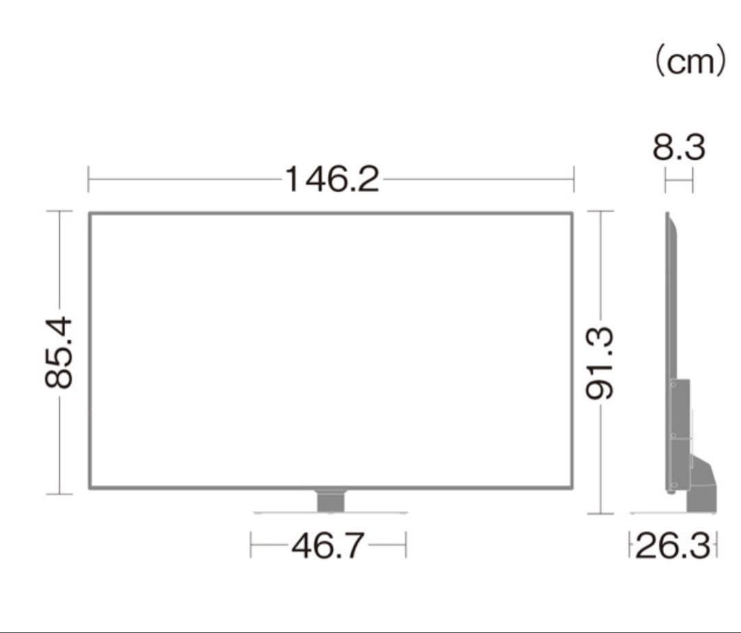 【2023年製】SHARP AQUOS 65V4K液晶テレビ 4T-C65CH1