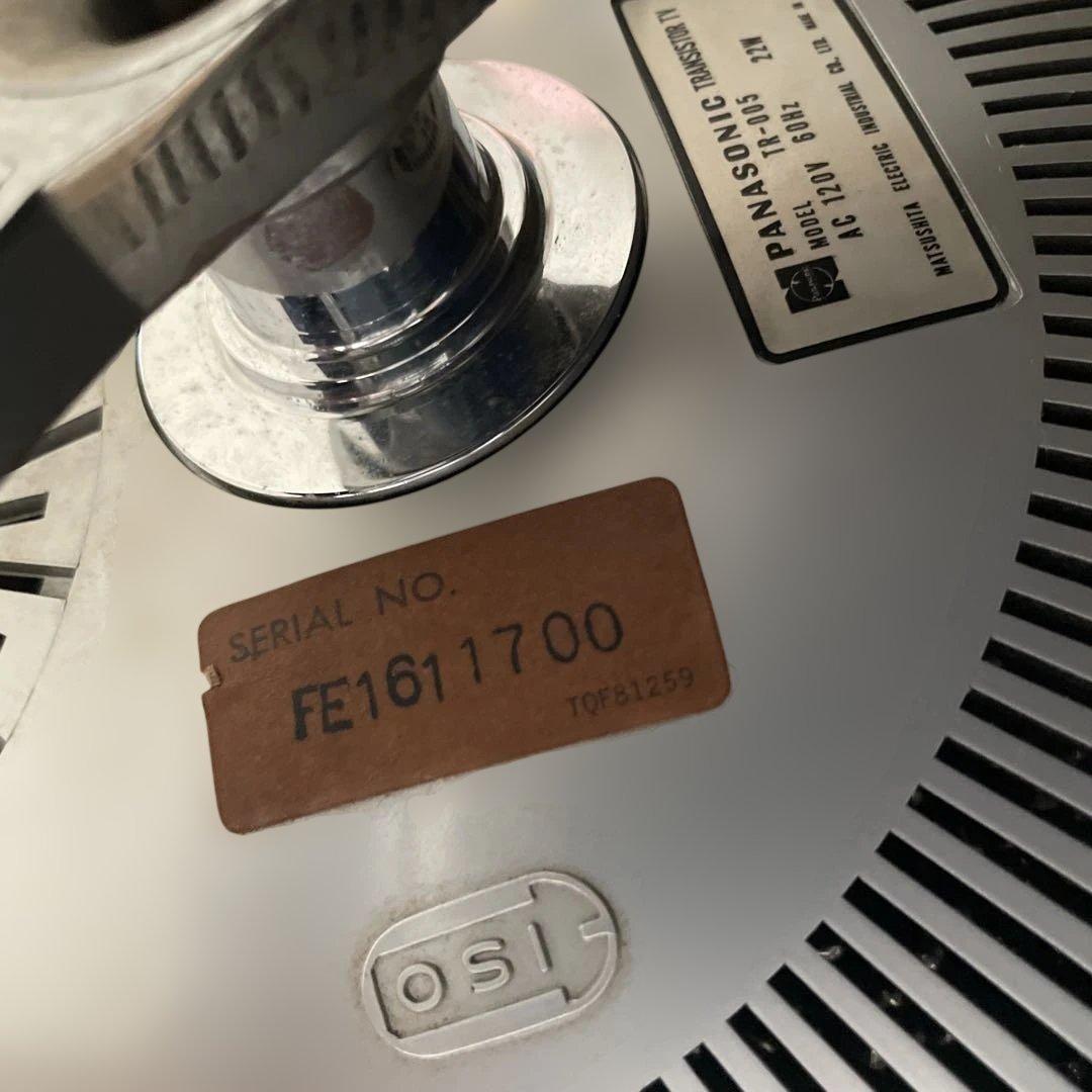 Panasonic TR-005 スペースエイジ ミッドセンチュリー　白黒テレビ