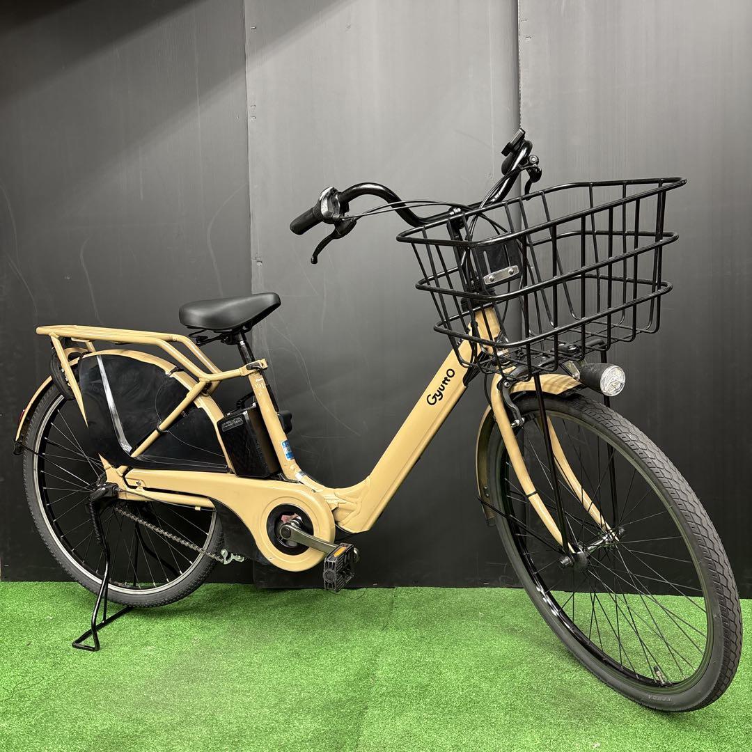 電動自転車 Panasonic Gyutto ベージュ 3人乗り対応　12