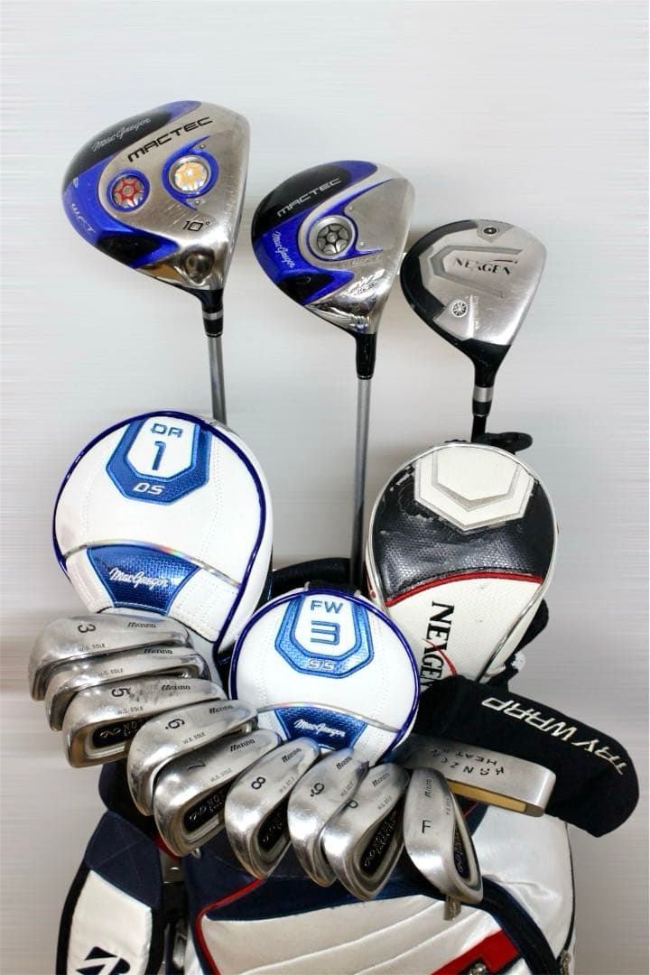 マックテック.ネクスジェン.ミズノ等 ゴルフクラブ フルセット❗️バッグ付