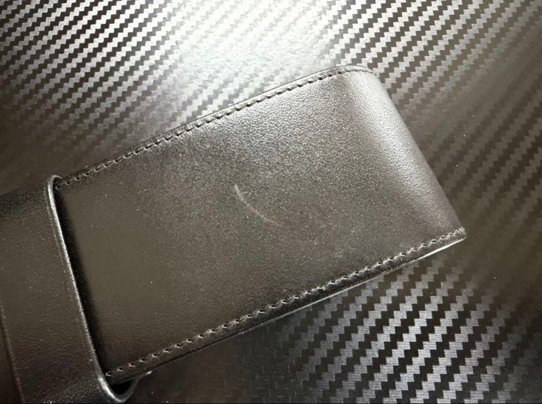 極美品 モンブラン シエナ 2本差し レザーペンケース ブラック