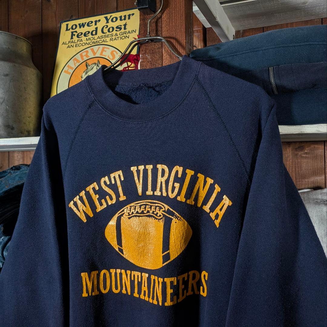 70s　USA製　ビンテージ　スウェット　三段　バージニア州　カレッジプリント