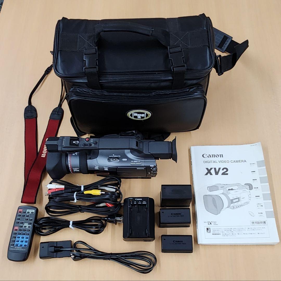 業務用 ビデオカメラ CANON XV2 セット バッテリー3個付き